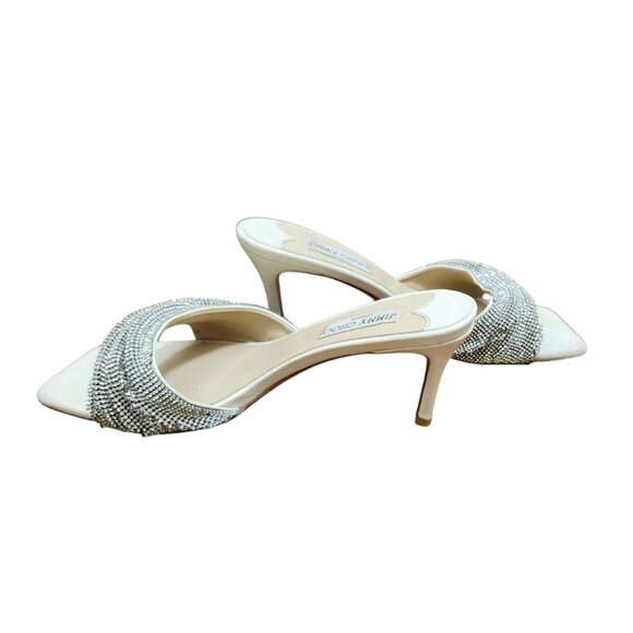 Jimmy Choo Naria Crystal Mesh Slide Sandal size EU 41/US 10.5 - Picture 10 of 16